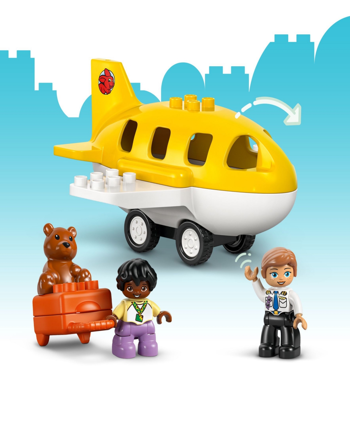 Lego Duplo Town First Time At The Airport 10443 Toy Building Set, 23 Pieces In Multi