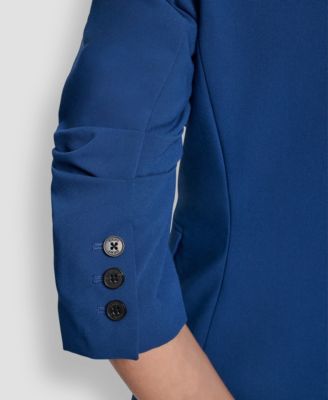 Petite Ruched Sleeve Jacket