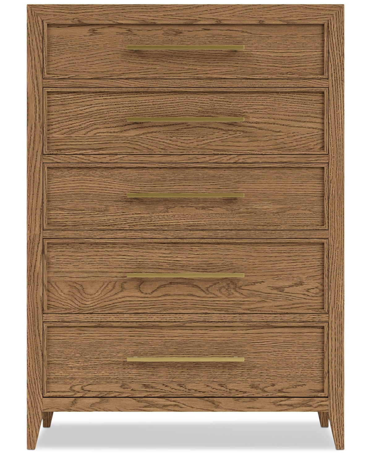 Macy's Everleigh Five Drawer Chest In Brown