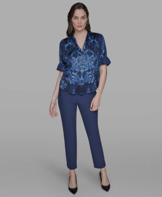 Women's Printed Button-Front Shirt