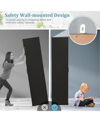 70'' Storage Cabinet Freestanding Pantry Cabinet w/2 Doors & 5 Shelves