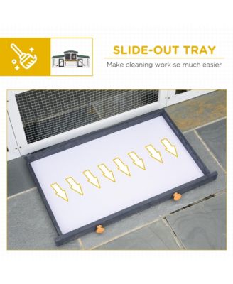 Large Rabbit Hutch with Double Runs, Wooden Guinea Pig Cage,