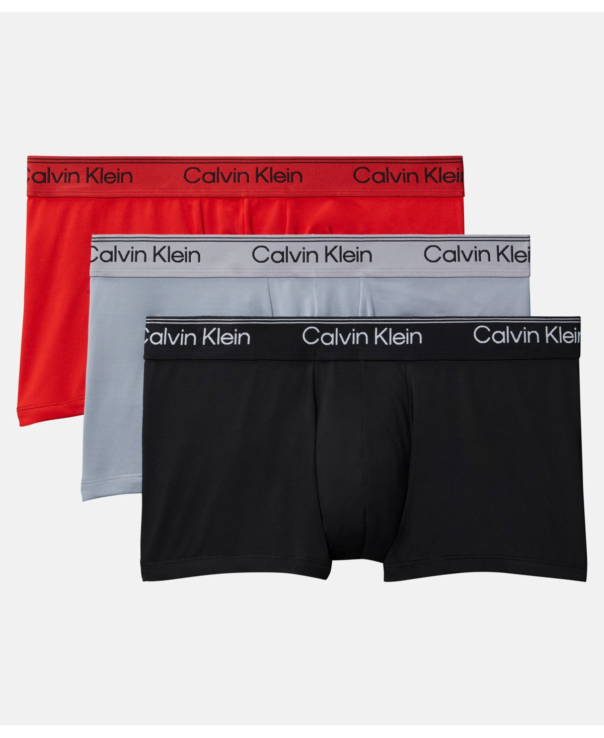 Бельё Calvin Klein Men's Low-Rise Trunks, 3-Pack — фото 1