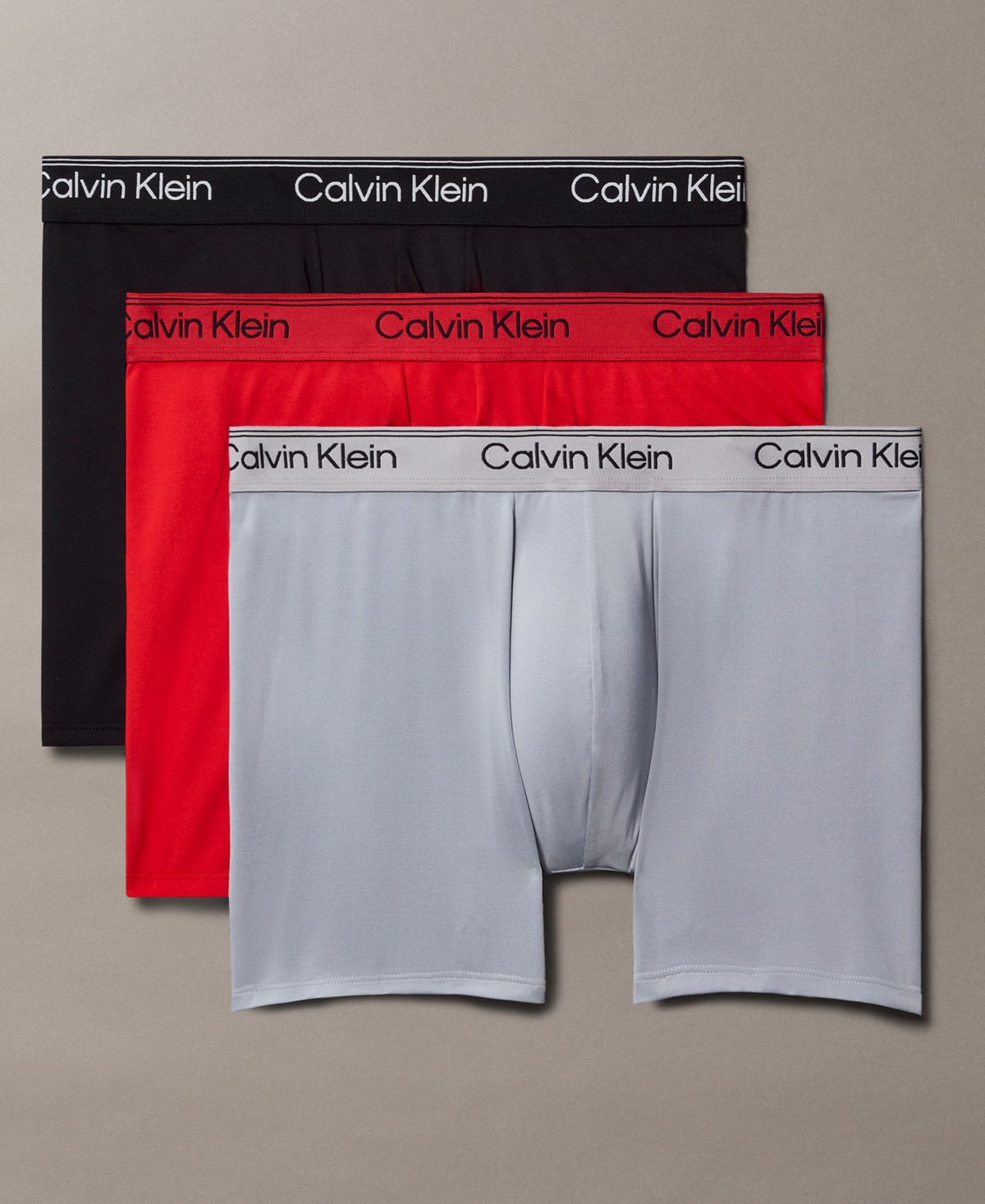 Трусы-боксеры Micro для мужчин, стрейч, 3 шт. — Calvin Klein — фото 1