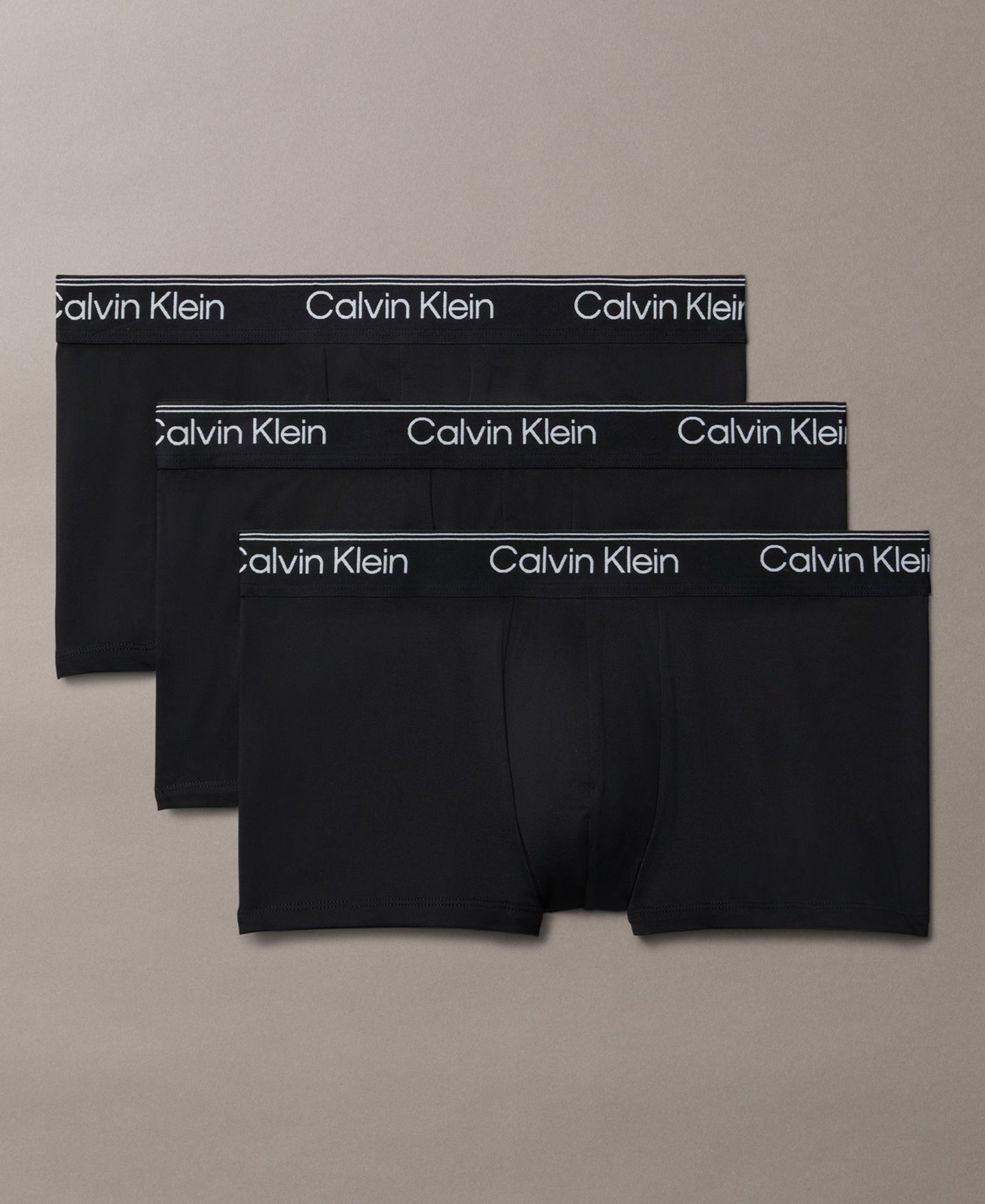 Бельё Micro для мужчин, низкая посадка, стрейч, 3 шт. — Calvin Klein, цвет: Чёрный — фото 1