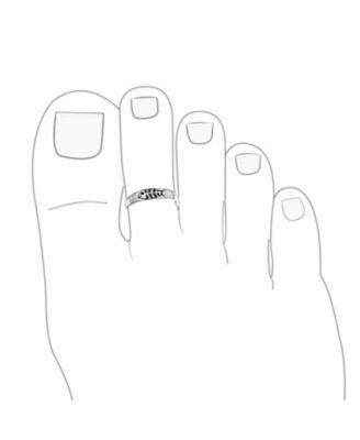 Set of 2 Nautical Fish Bone and Punk Rocker Skull Midi Toe Ring Sterling Silver