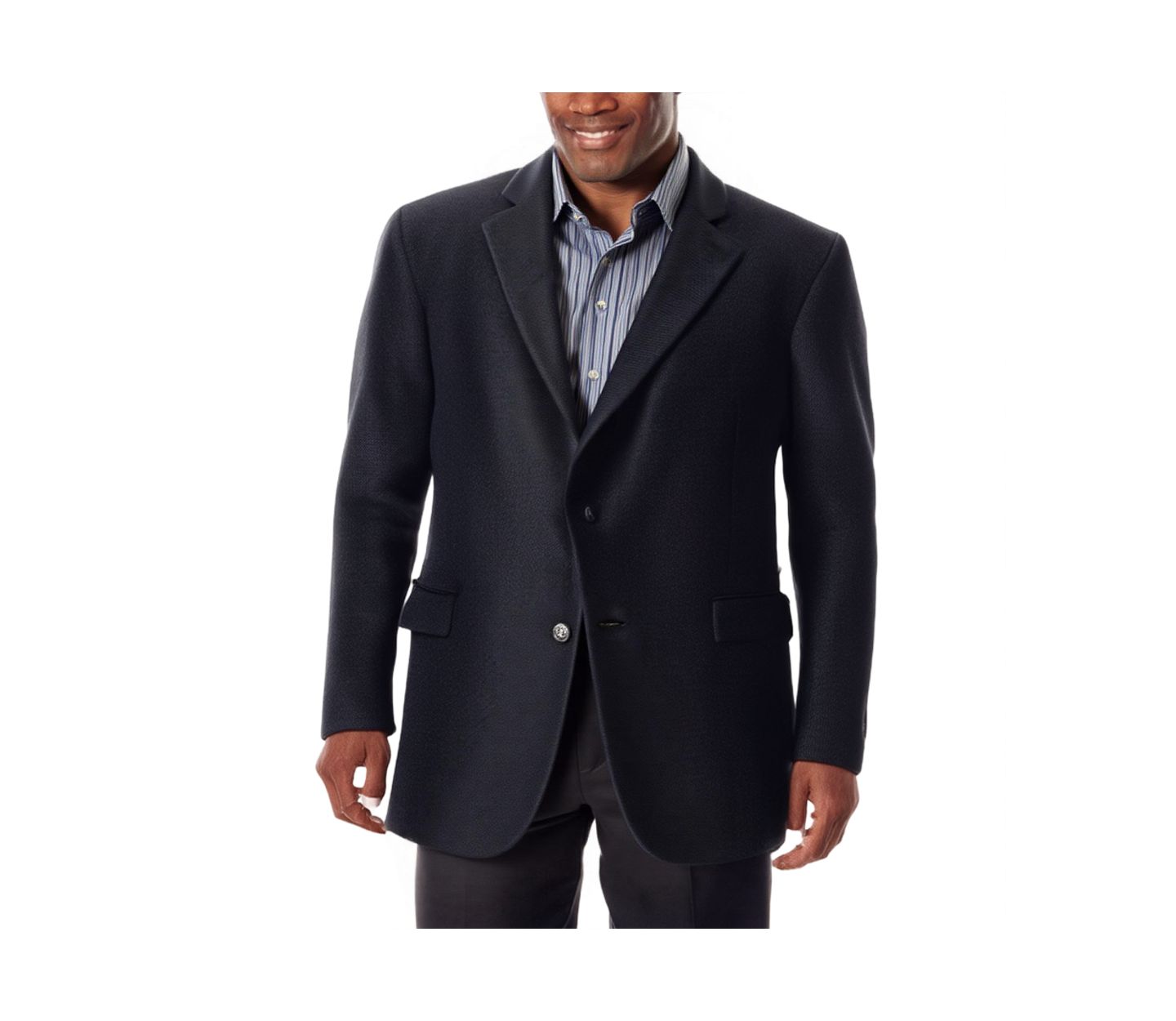 Мужской пиджак KingSize 2-Button Classic Blazer, цвет: Чёрный — фото 1
