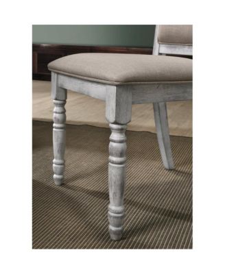 Iris Weathered White Wood 5-Pc Dining Set