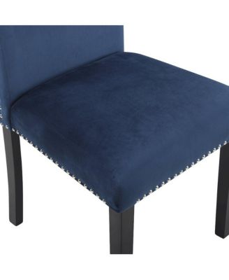 Fordsville 5-Pc Dining Set, Pedestal Round Table with 4 Stylish Chairs, Blue