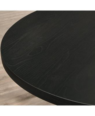 Walton 5-Piece Round Cross-Buck Table with 4 Side Chairs