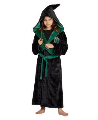 Big Girls Hogwarts Castle Houses Crest Fleece Robe Pajama Bathrobe