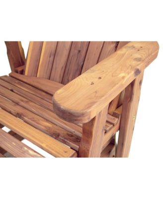 Cedar Adirondack Swivel Glider