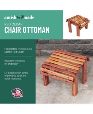 Cedar Stationary Chair W Stationary Ottoman