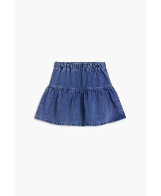 Girls's Cherry denim miniskirt