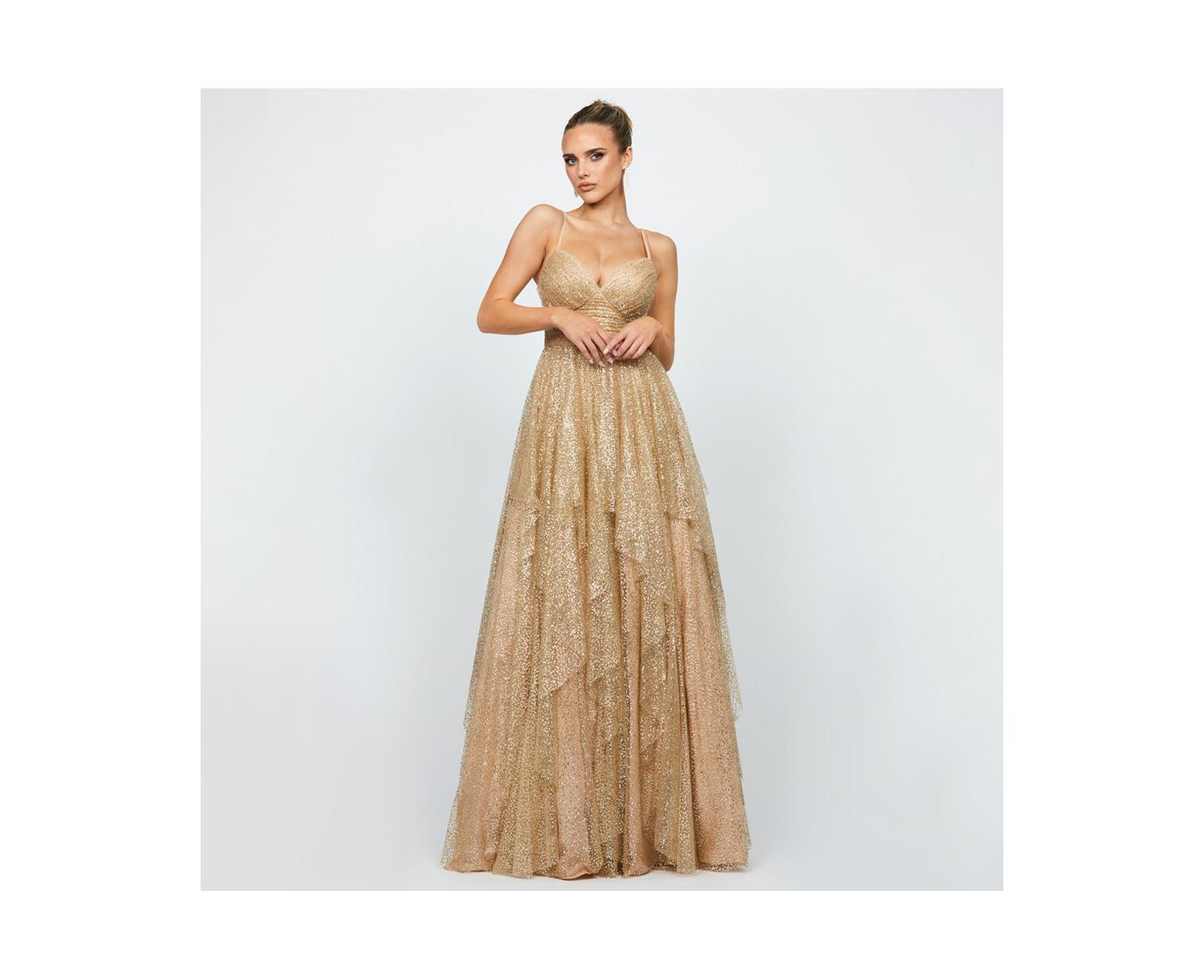 Women's Brylee Glitter Ball Gown