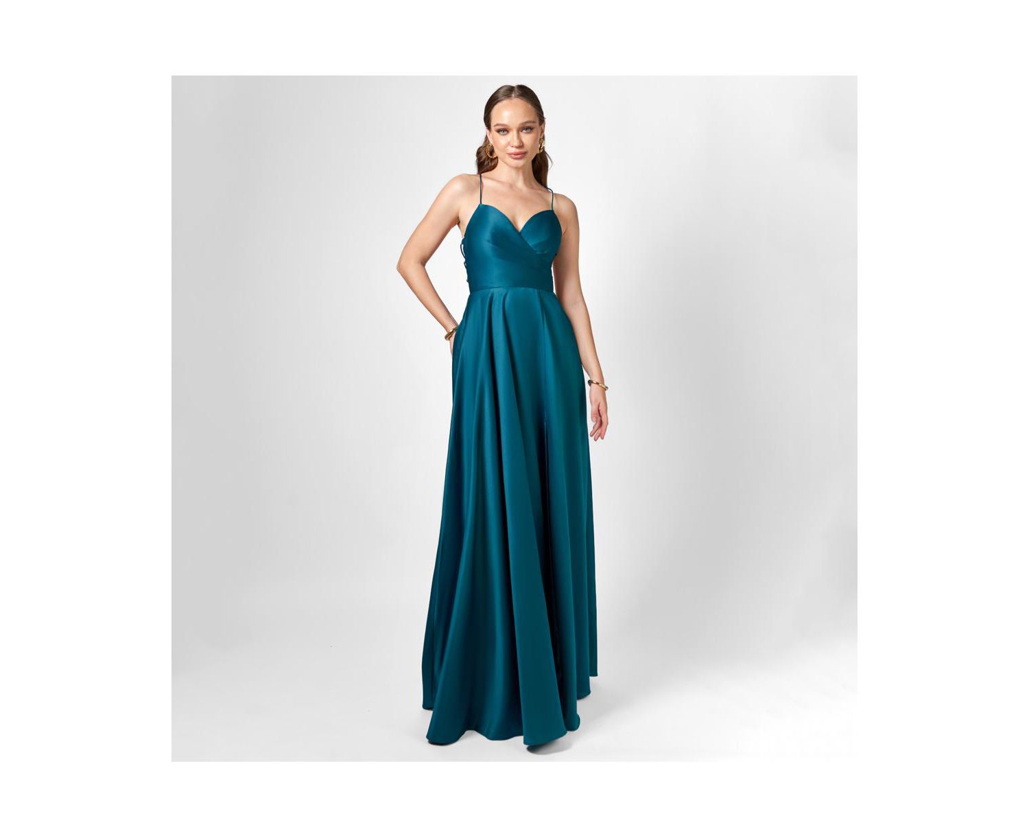 Hanna Open Back A Line Gown