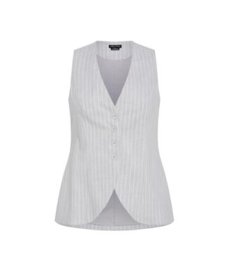 Plus Size Jaz Print Vest