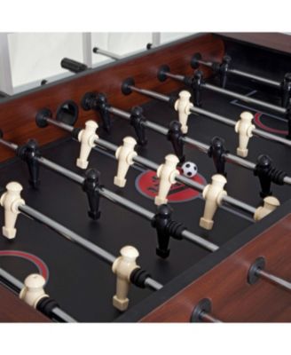 Game Time Foosball Table with 4 Soccer Balls for Home or Game Room Fun
