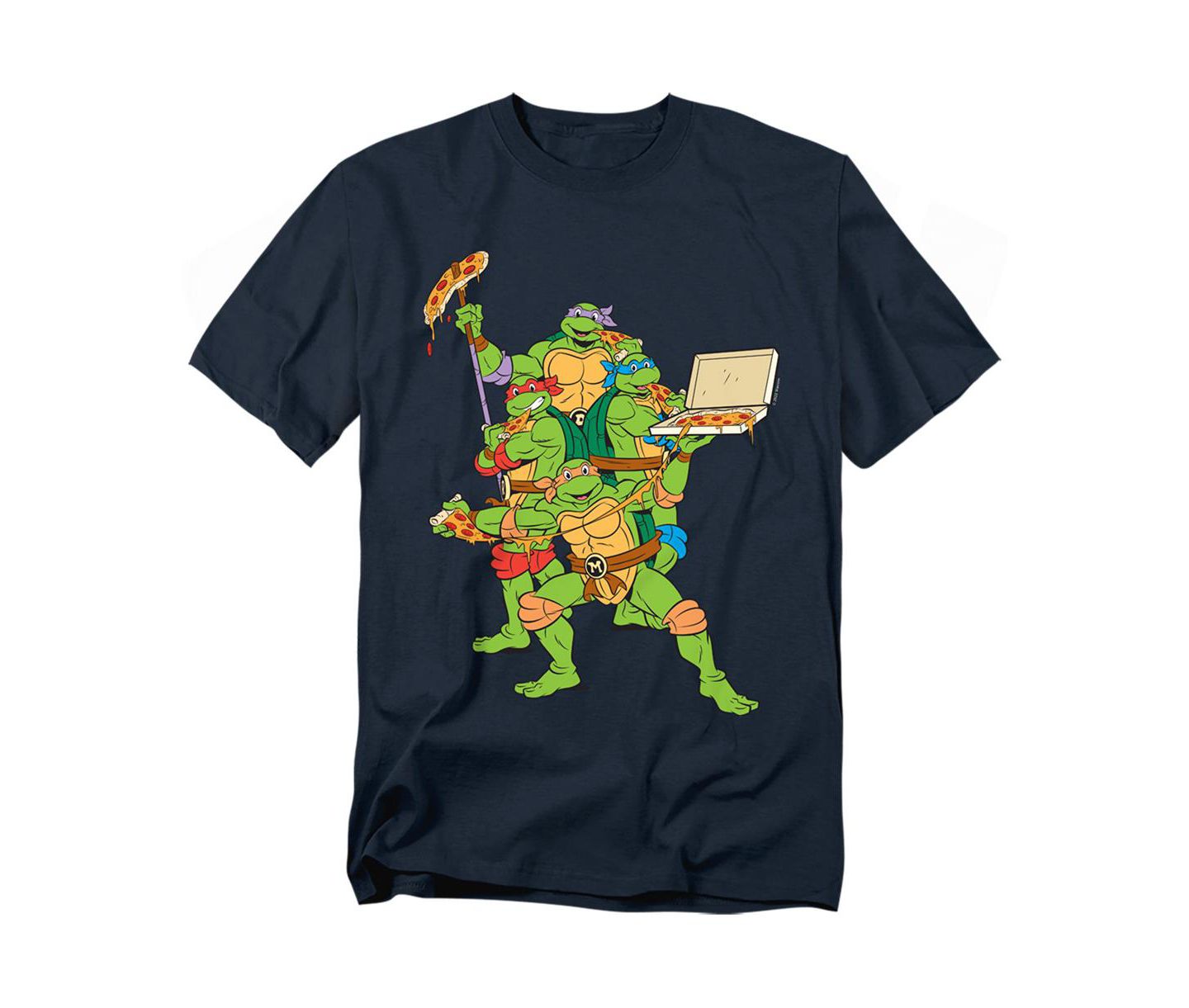 Мужская футболка Teenage Mutant Ninja Turtles Tmnt Pizza Party, цвет: Тёмно-синий — фото 1