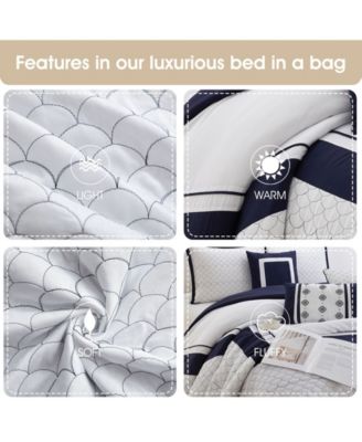 Navina Geometric 7-Pc. Comforter Set, California King