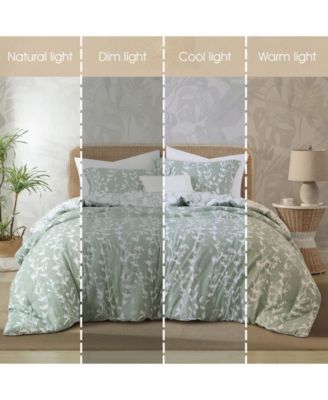 Millie Leaves 3-Pc. Comforter Set, Queen