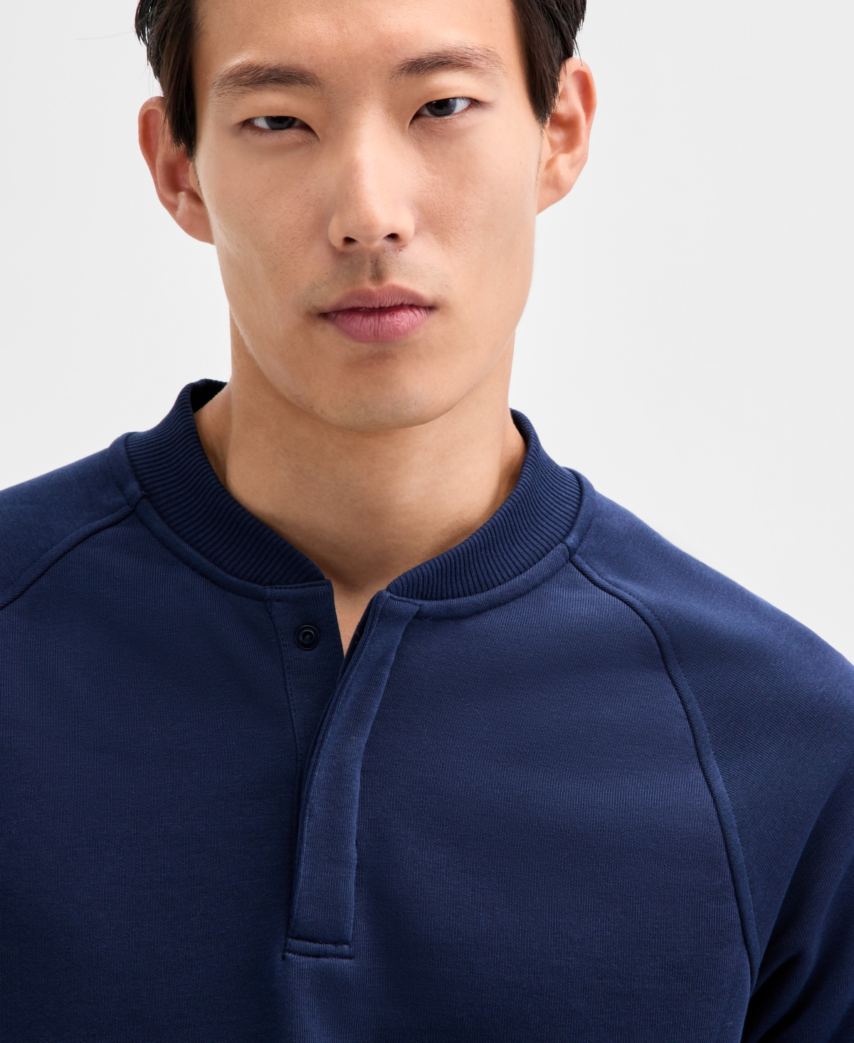 Alfani Men's Long Sleeve Quarter-Snap French Terry Sweatshirt, Macy's Exclusive