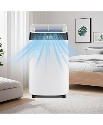 10,000 BTU Portable Air Conditioner - 3-in-1 Cooling, Fan & Dehumidifier, Includes Window Kit, Exhaust Hose, 24H Timer, Cools 450 Sq. Ft