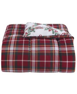 Wreath With Bow Reversible 3-Pc. Comforter Sets