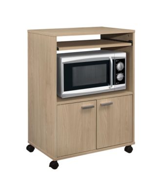 Byron 2-Door  Laminate Wood Kitchen Microwave Cart