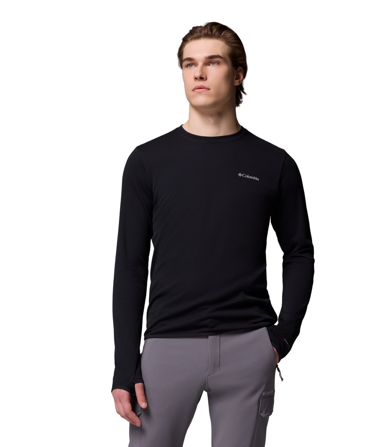 Columbia Men's Tech Trail Utility Warm Long Sleeve Crew T-Shirt