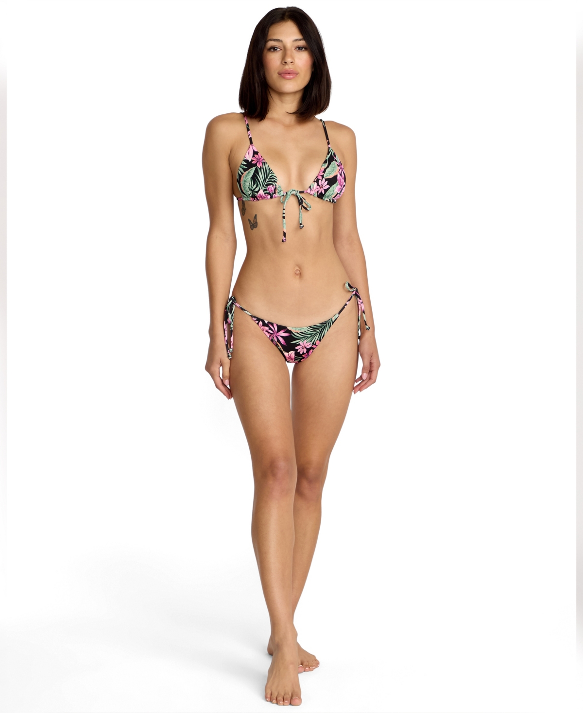 Volcom Women's Gritty Aloha Non-wired V-neck Bra In Multi