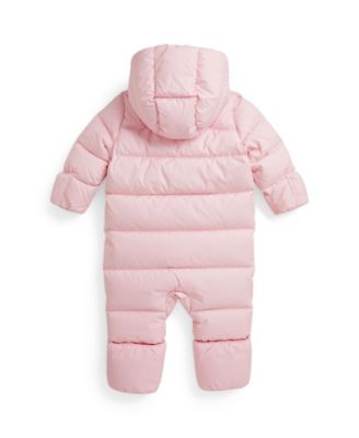 Baby Girls' Down Hooded Snowsuit