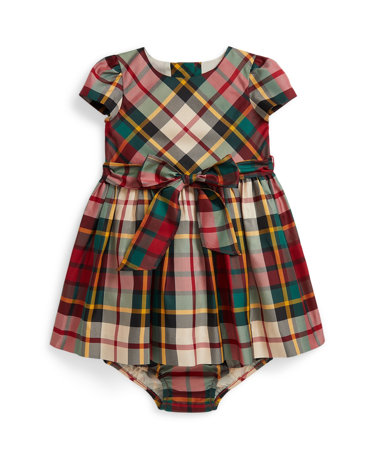 Polo Ralph Lauren Baby Girls Plaid Twill Dress and Bloomer