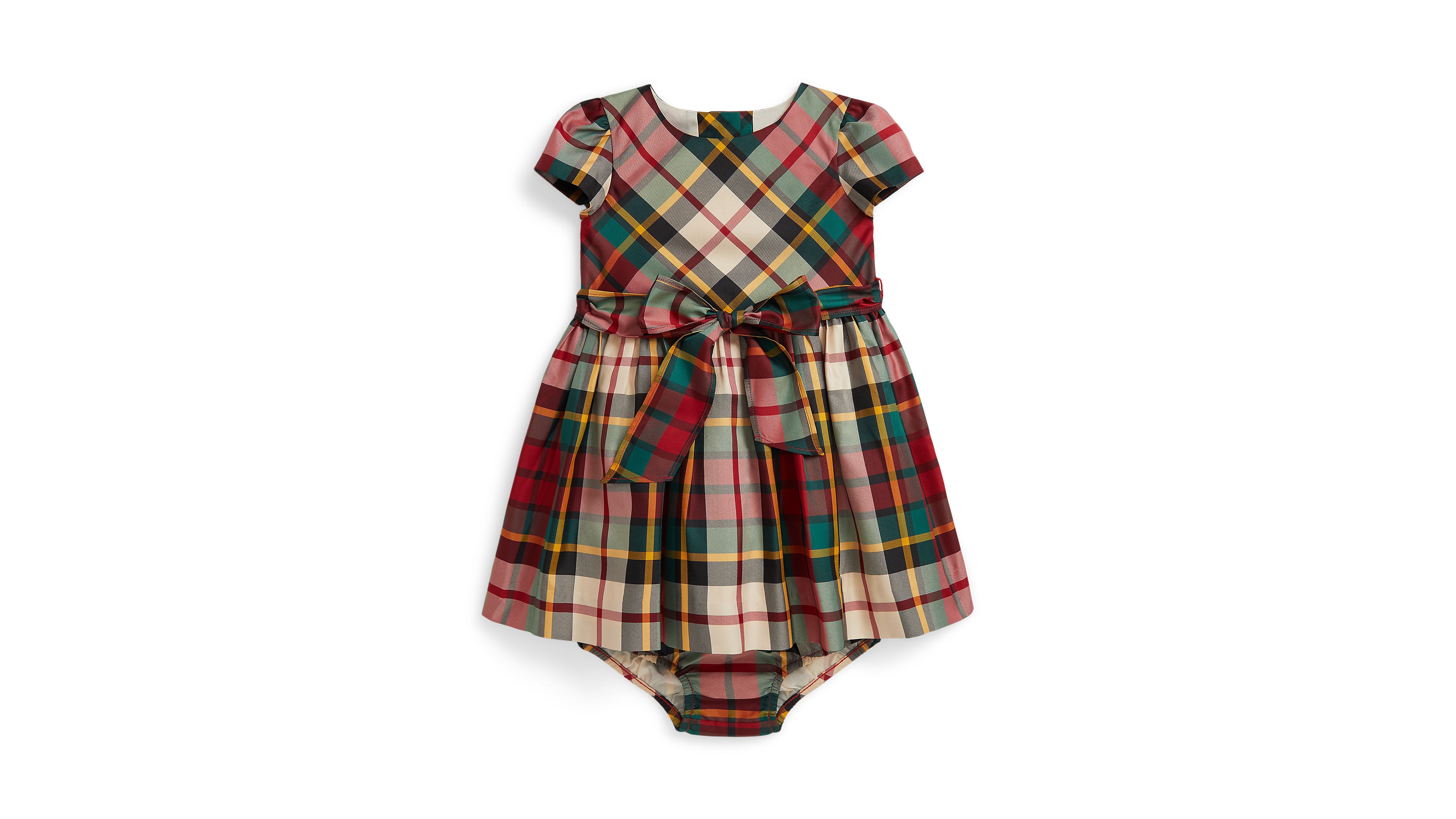 Polo Ralph Lauren Baby Girls Plaid Twill Dress and Bloomer