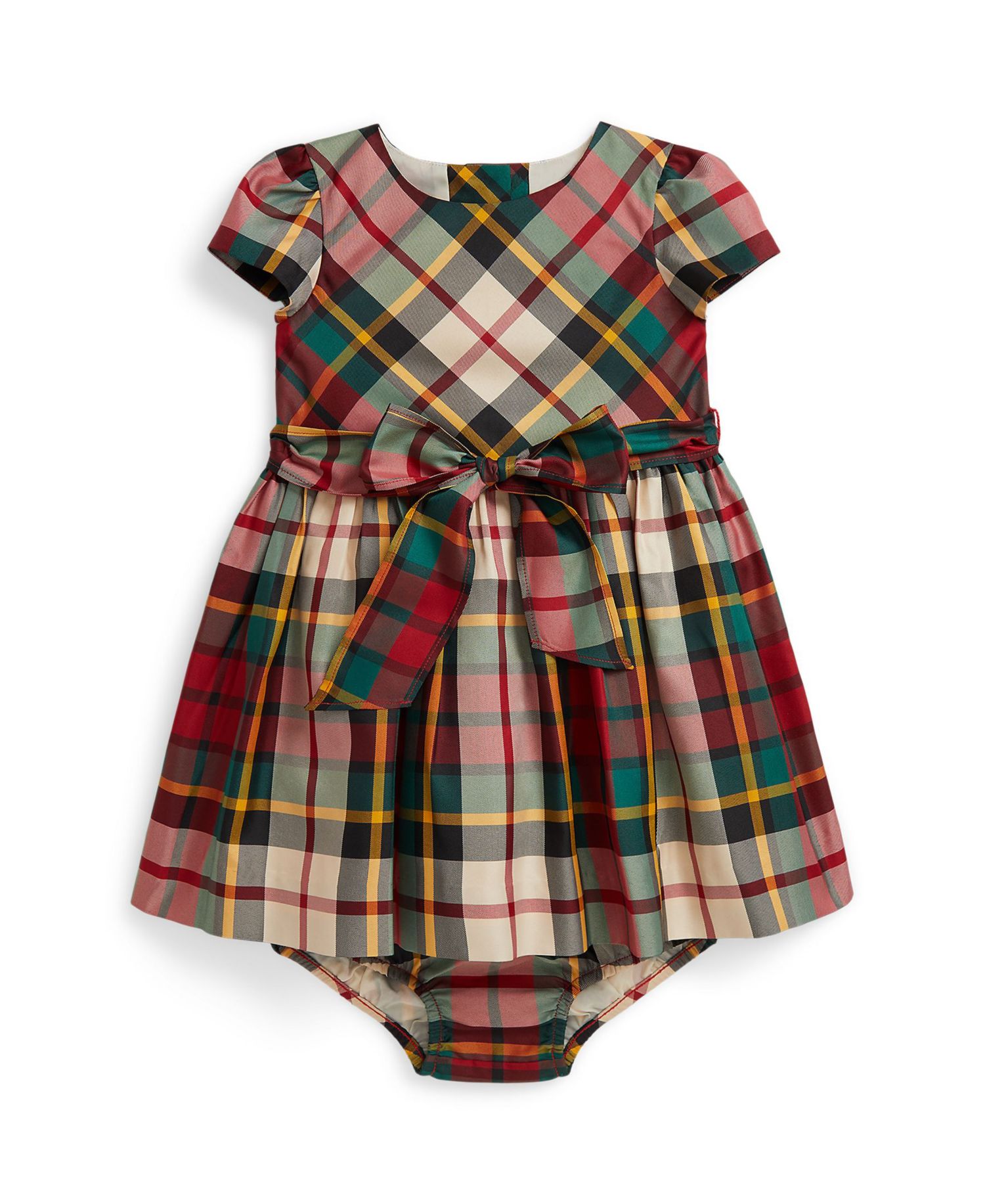 Baby Girls' Plaid Twill Dress and Bloomer