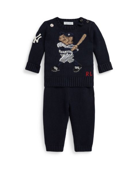 Комплект Polo Ralph Lauren Crewneck Sweater and Pants, 2-Piece Set для мальчиков-малышей, цвет: Чёрный