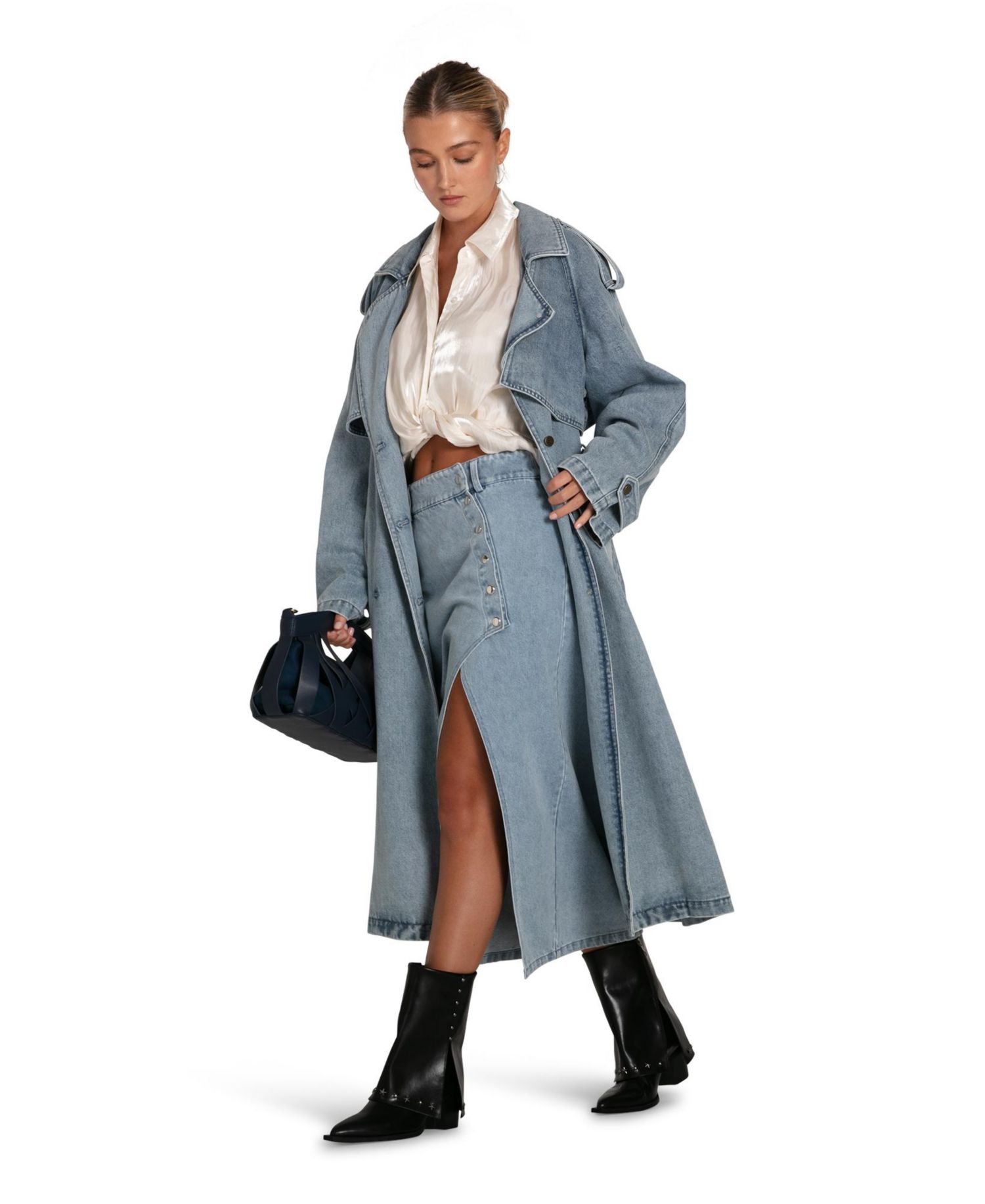 Women's Can't Forget You Denim Midi Skirt