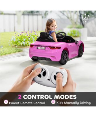 12V Kids Electric Car Licensed with Auxiliary Wheel, Remote,