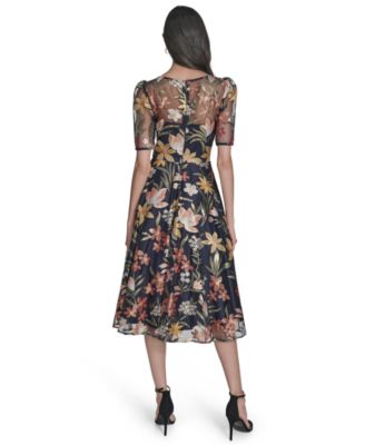 Women's Boat Neck Short Sleeve Dress