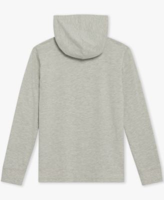 Big Boys Signature Logo Long-Sleeve Hooded T-Shirt