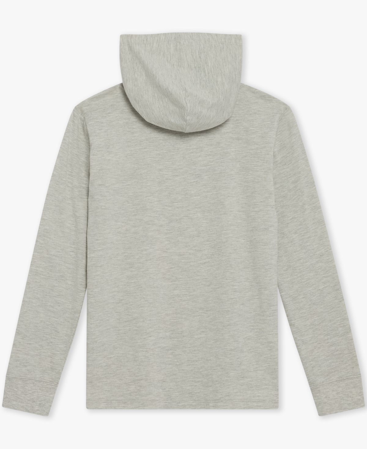 Champion Big Boys Signature Logo Long-sleeve Hooded T-shirt In Gray