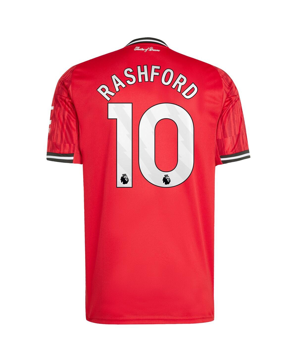 Adidas Men's Marcus Rashford Red Manchester United Home 2025/26 Replica Player Jersey