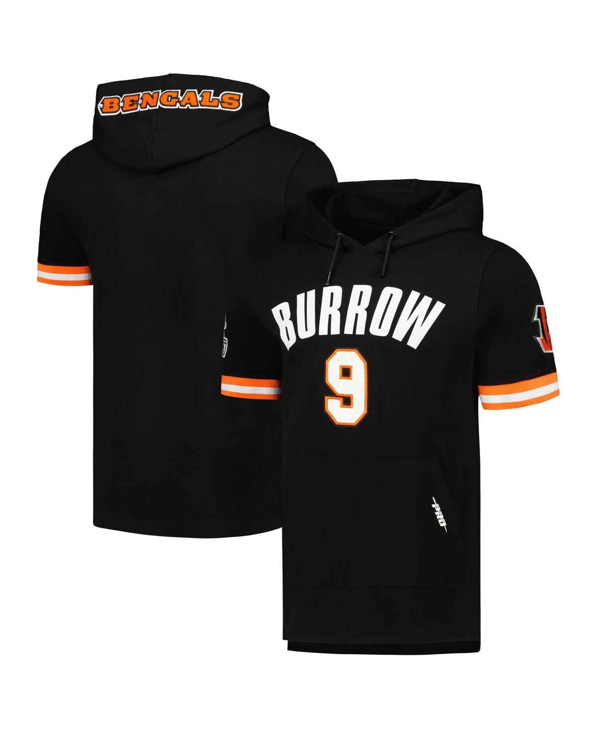 Pro Standard Men's Joe Burrow Black Cincinnati Bengals Player Name Number Hoodie T-shirt In Black