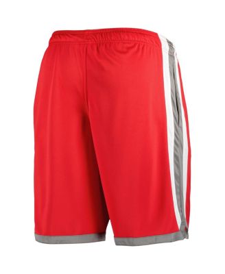 Men's Red Wisconsin Badgers Basketball Shorts