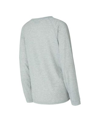 Women's Scarlet/Gray San Francisco 49ers Petition Raglan Long Sleeve Top and Shorts Set