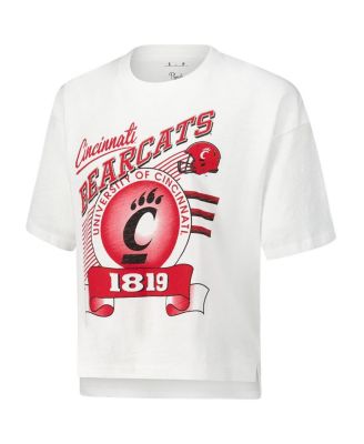 Women's White Cincinnati Bearcats Rock Roll Slub T-Shirt