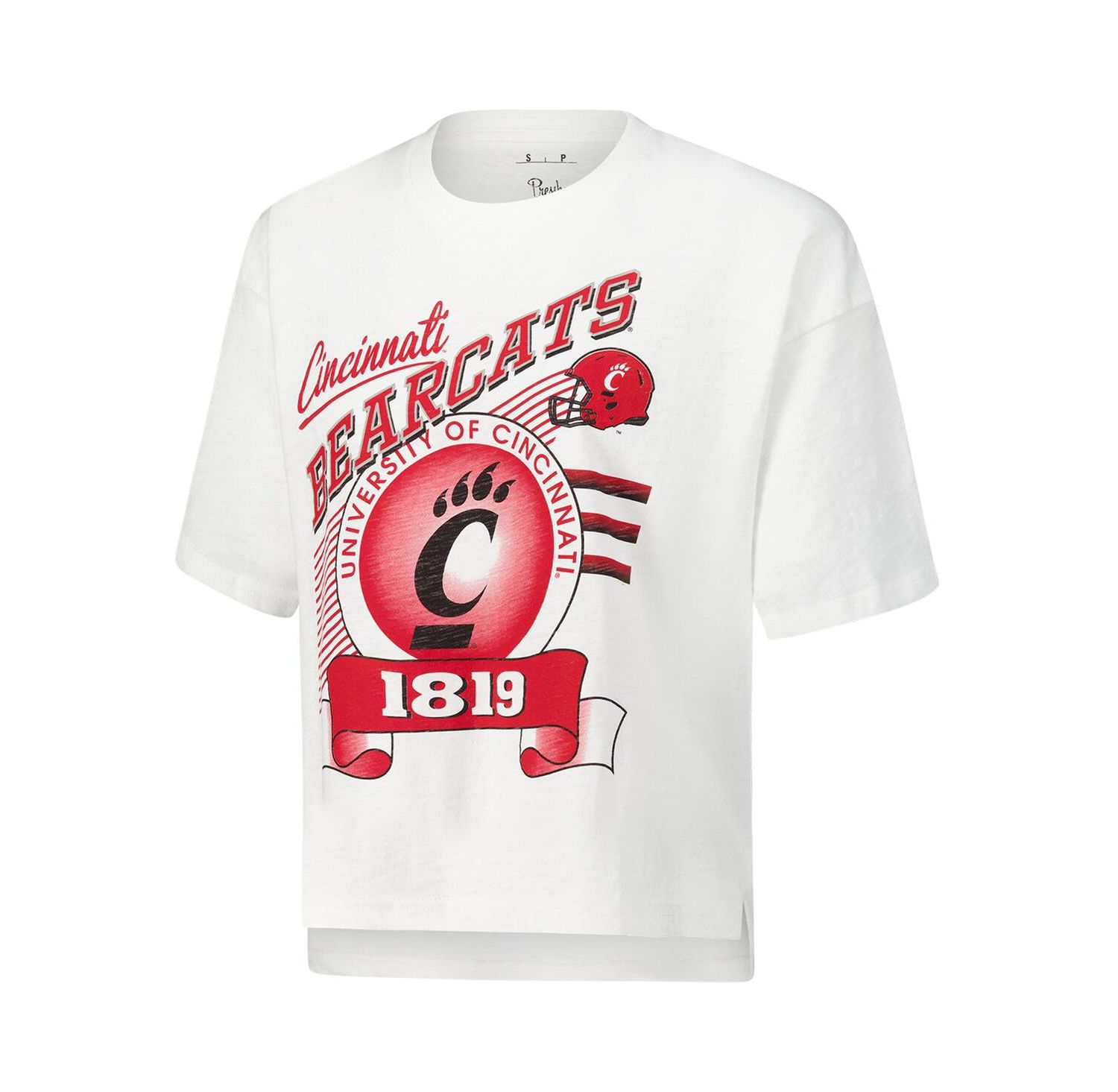 Women's White Cincinnati Bearcats Rock Roll Slub T-Shirt
