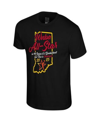 Men's and Women's Black 2025 WNBA All-Star Game Home State T-Shirt