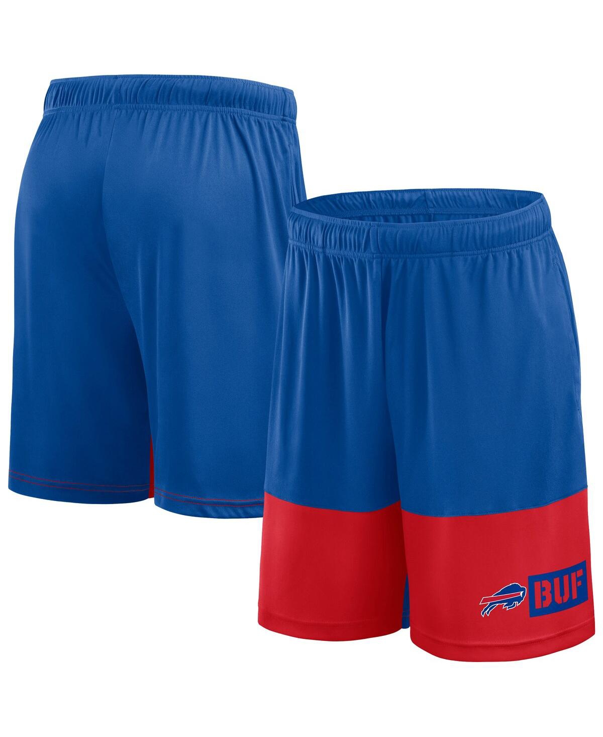 Fanatics Men's Royal/red Buffalo Bills Big Tall Best Of The Best Performance Shorts In Blue