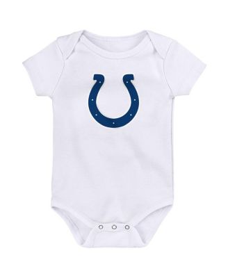 Baby Boys and Girls 3-Pack Indianapolis Colts Team Starter Bodysuit Set